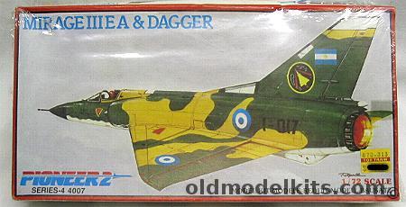 Pioneer 2 1/72 Mirage III EA Or Argentine Dagger, 4007 plastic model kit